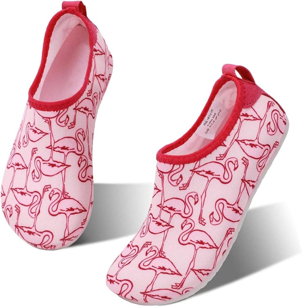 HIITAVE Kids Water Shoes Non-Slip Quick Dry Barefoot Beach Aqua Pool Socks for Girls Boys Toddler