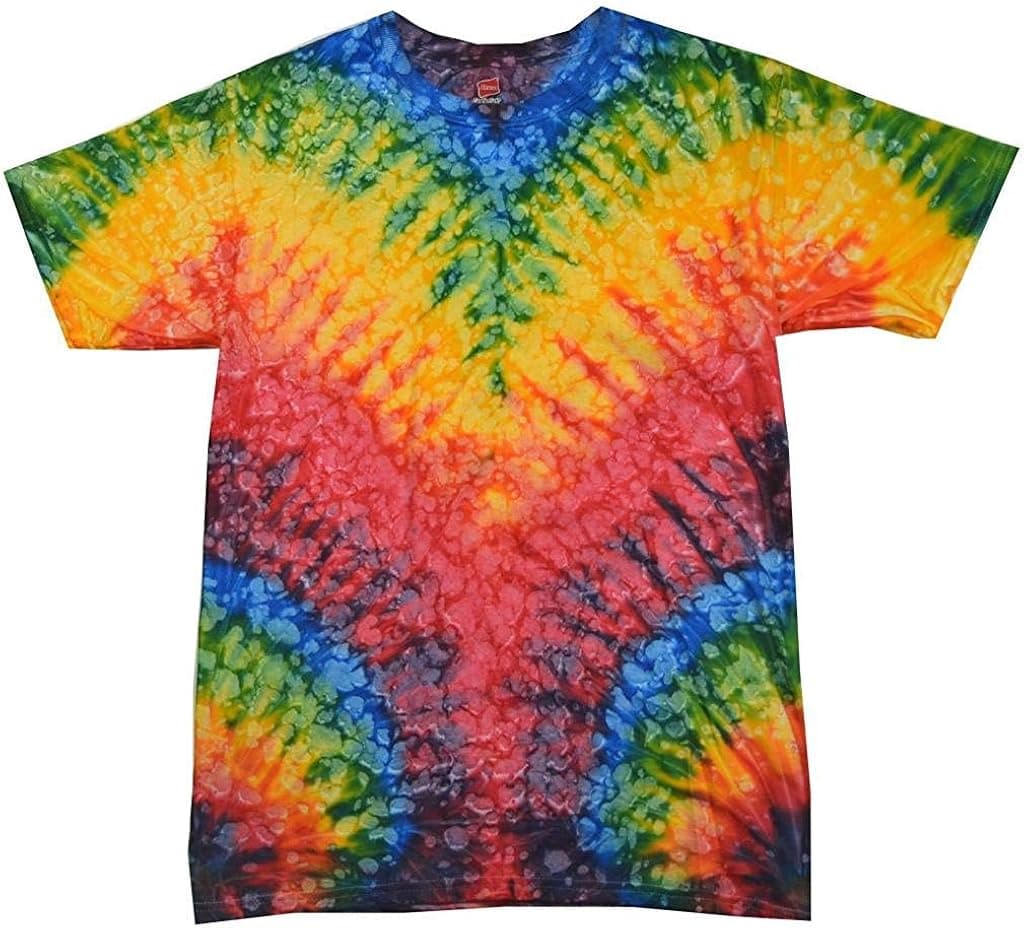 Buy Cool Shirts Mens Tie Dye Shirt Multi Color Woodstock Festival T-Shirt