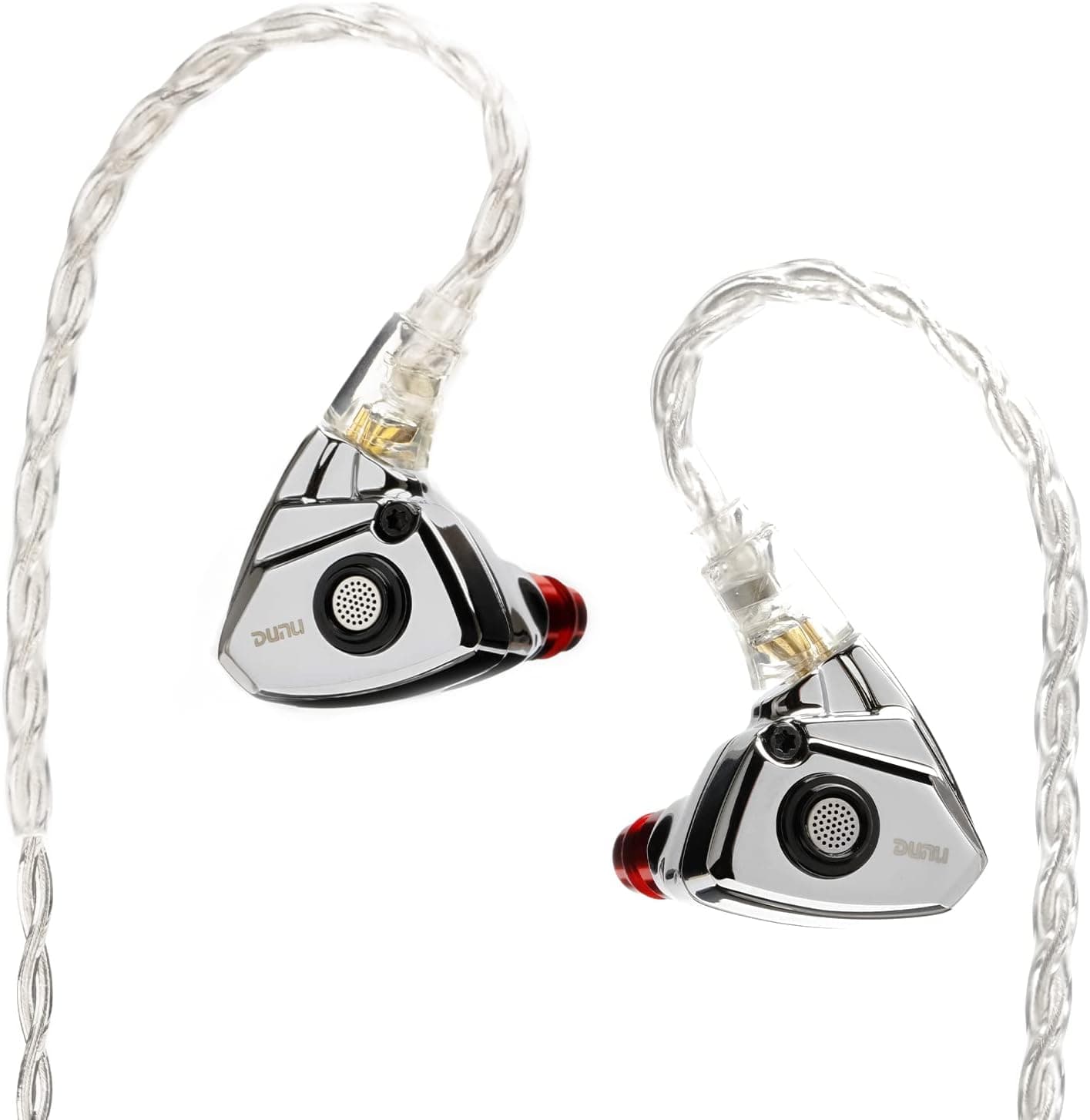 DUNU Titan S in-Ear Monitors,11mm Dynamic Driver HiFi IEMs Earphones with Powerful Sound (Silver