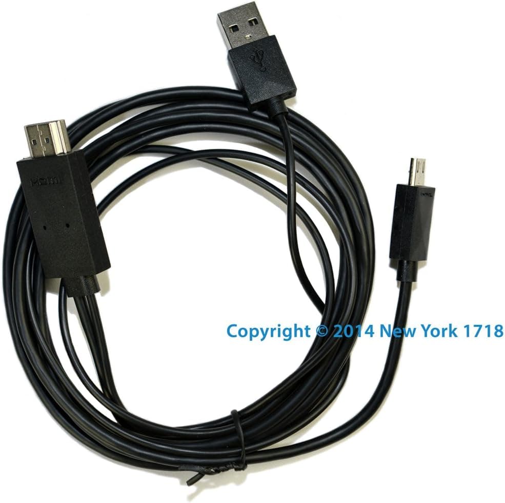 Medialink MHL 3.0 Micro USB to HDMI Cable with USB Power Supply (6 feet) - NY1718