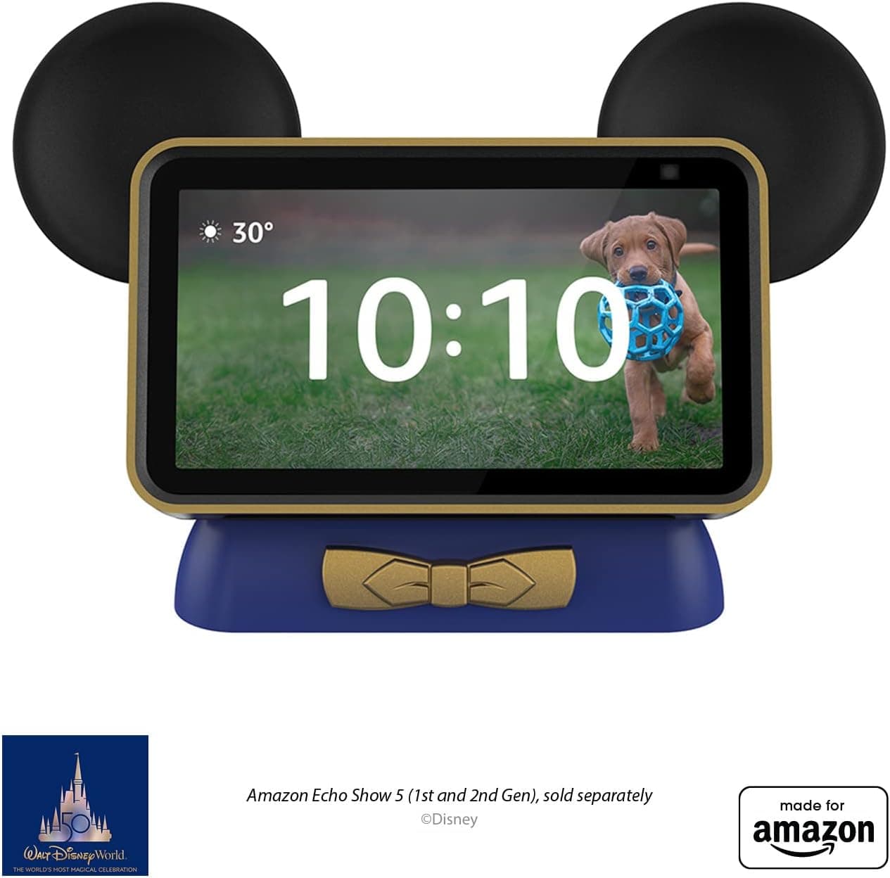 Made for Amazon, Walt Disney World 50th Anniversary Celebration inspired Stand for Amazon Echo Show 5 Compatible with Echo Show 5 (1st and 2nd Gen)