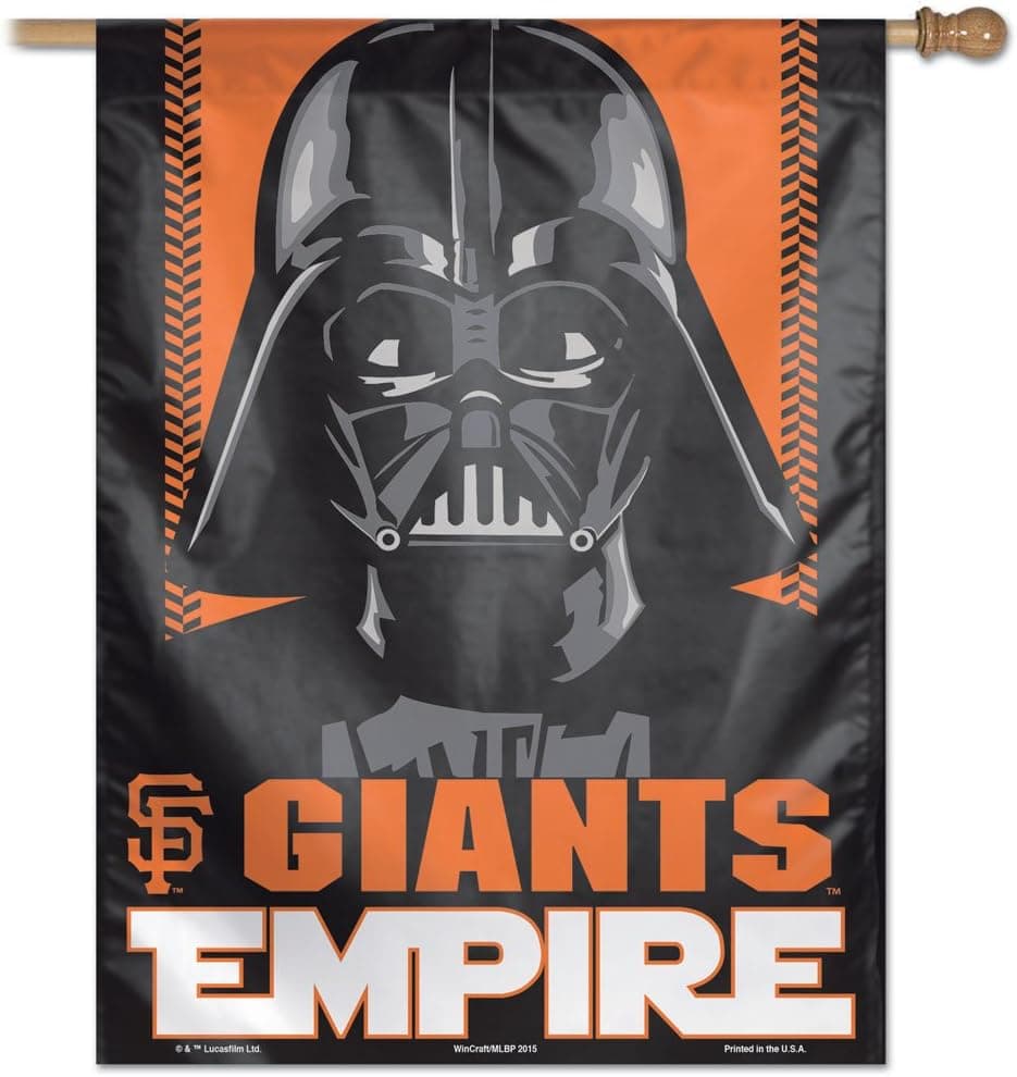 MLB San Francisco Giants Star Wars Darth Vader Vertical Flag, 27 x 37-Inch