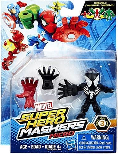 Marvel Avengers Super Hero Mashers Micro Series 3 Action Figure - Black Spider-Man