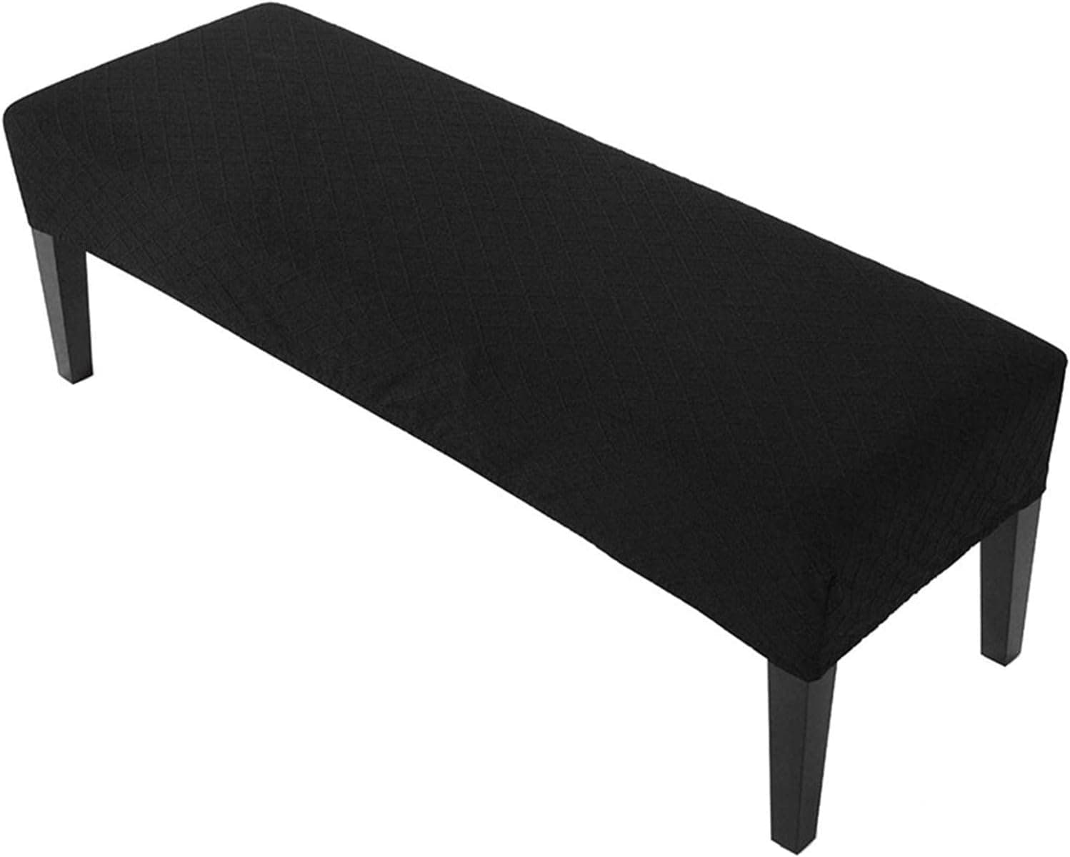 beiyoule Stretch Jacquard Dining Bench Cover,Stretch Spandex Upholstered Bench Slipcover Removable Washable Anti-Dust Dining Bench Protectors for Living Room, Bedroom, Kitchen