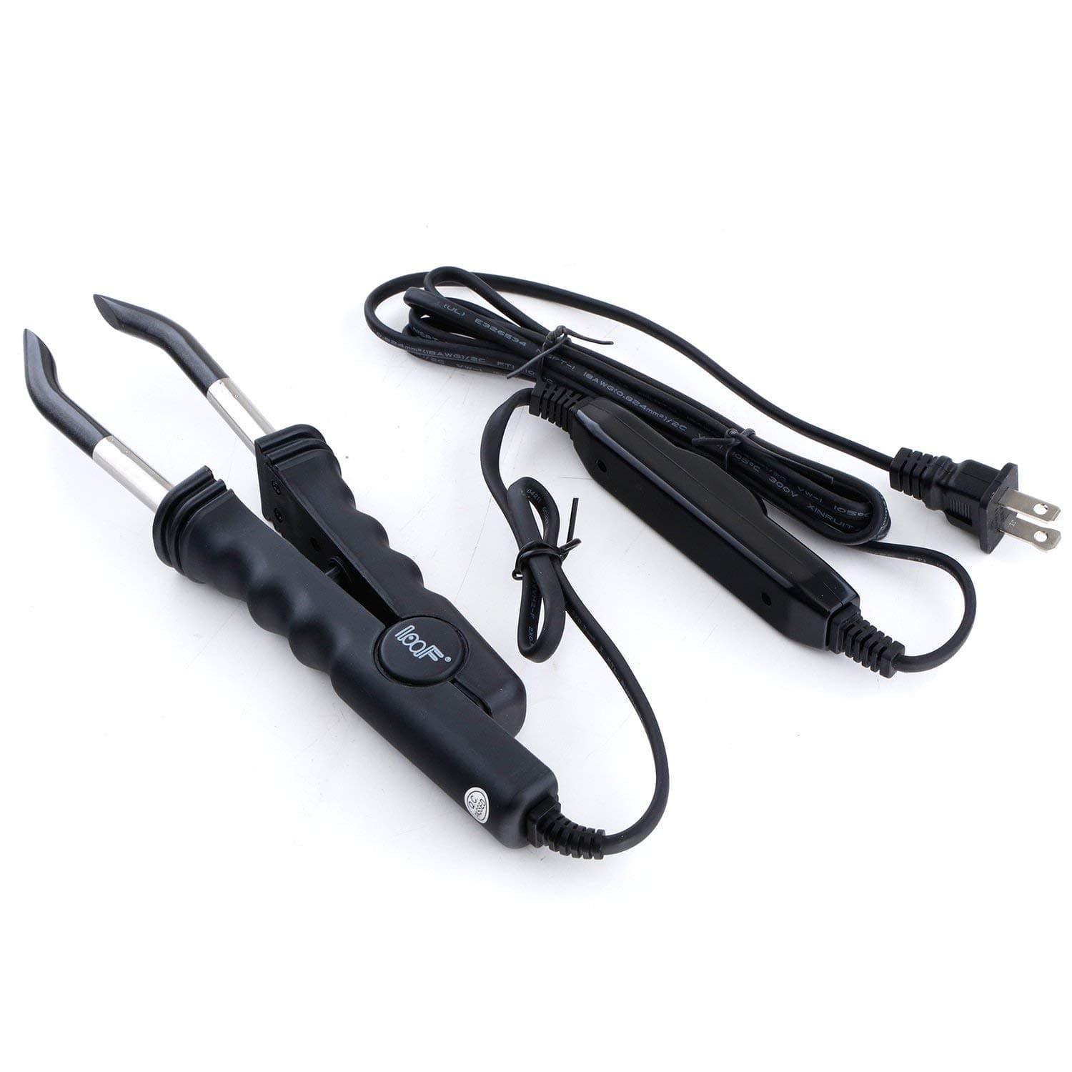 TopWigy Professional Hair Extension Tools Hair Connector Iron Fusion Heat Iron Wand Adjustable Temperature Melting Tool with US Plug for Keratin Bonded Hair (Black)