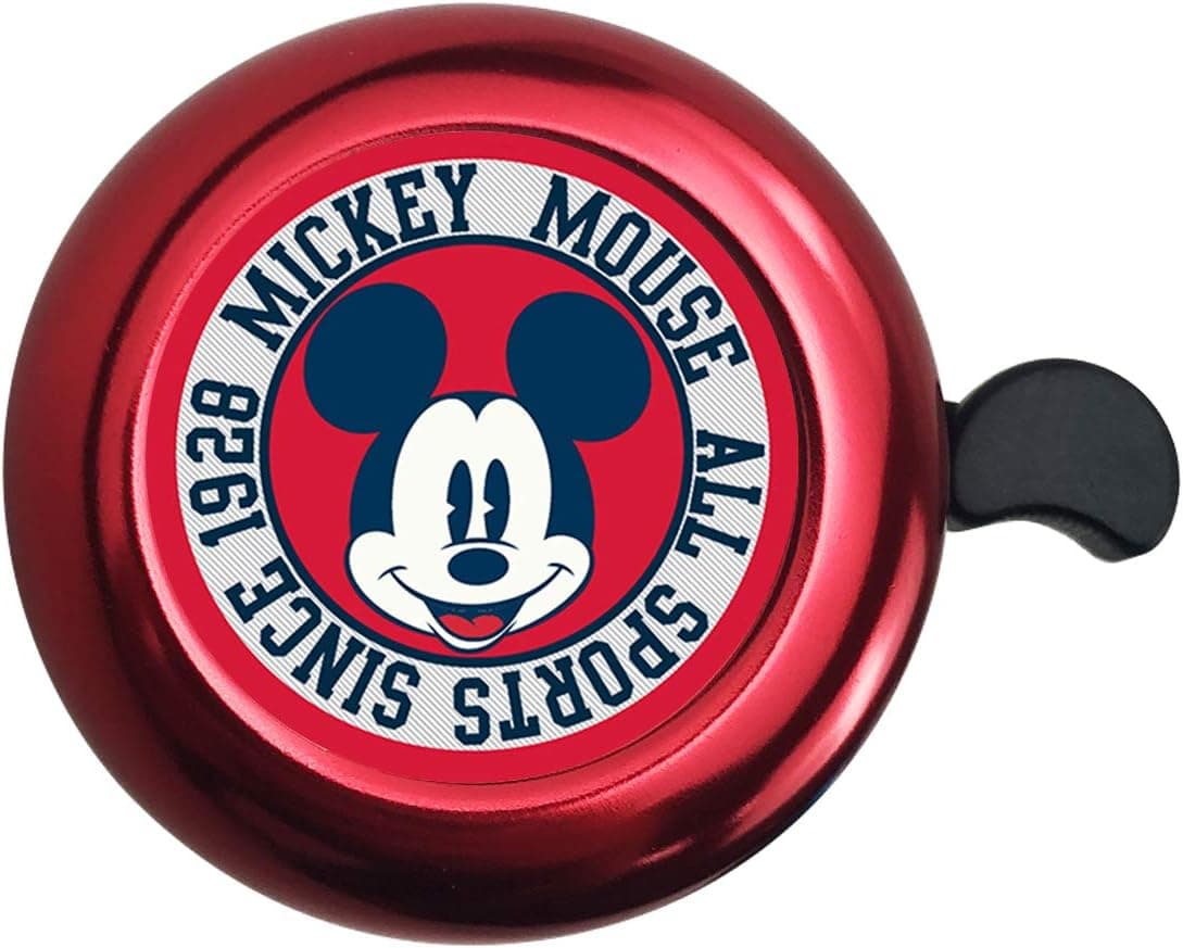 Surmoler Classic Bike Bell Aluminum Loud Sound Bicycle Bell Bike Accessory for Adults Kids,Right Hand (Mickey)