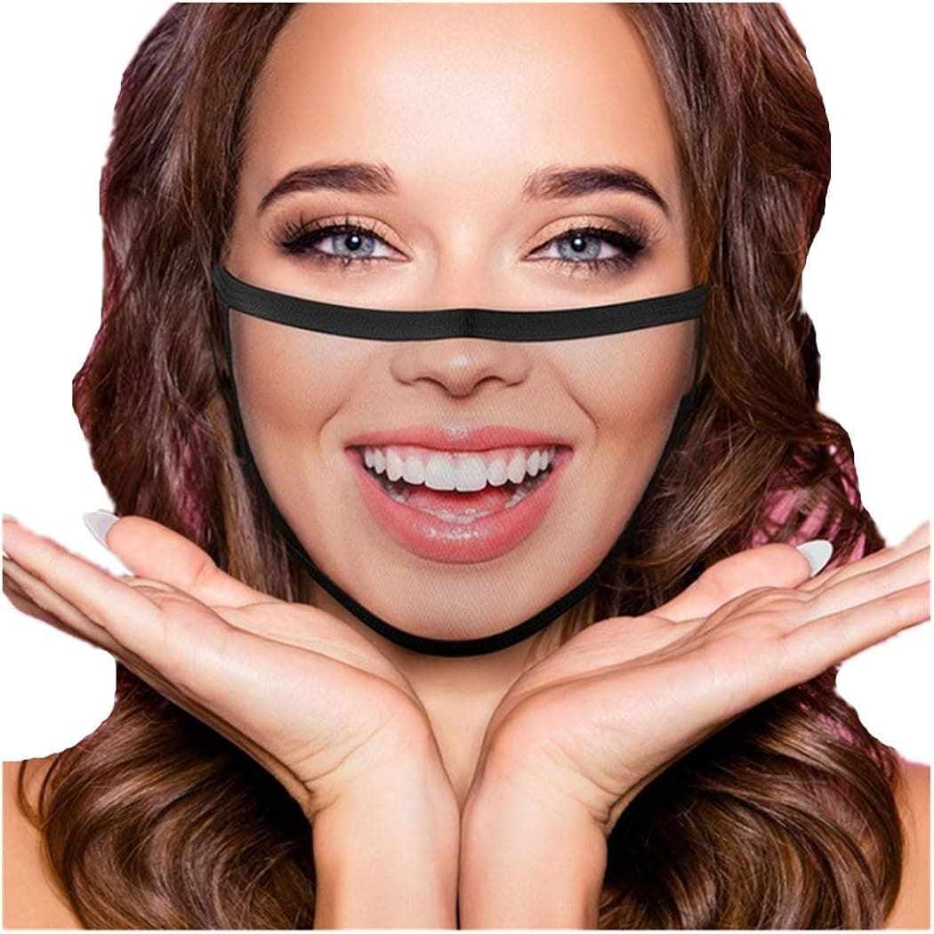 Unisex Funny Print Face Cotton washable Face Health Windproof Coldproof Outdoor Sports Face Bandanas