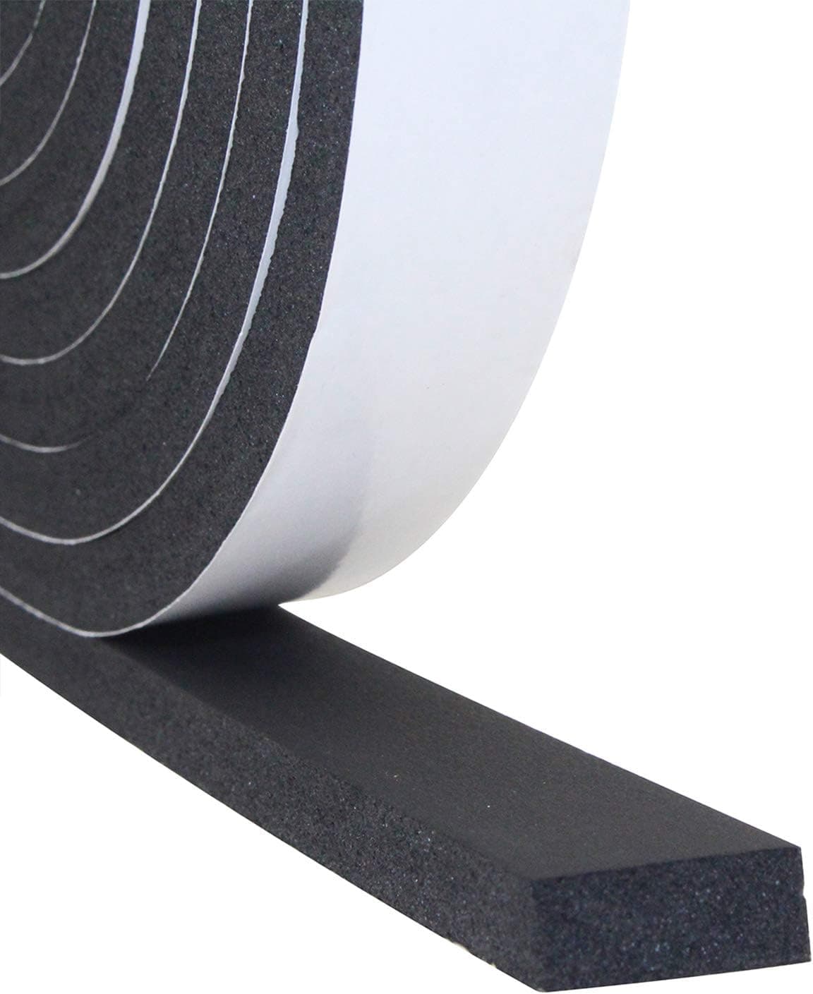 Foam Insulation Tape, Weather Stripping Door Seal Strip for Doors and Windows,Sliding Door,Sound Proof Soundproofing Door Seal,Weatherstrip,Air Conditioning Seal Strip (1In x 3/8In x 16.5Ft)
