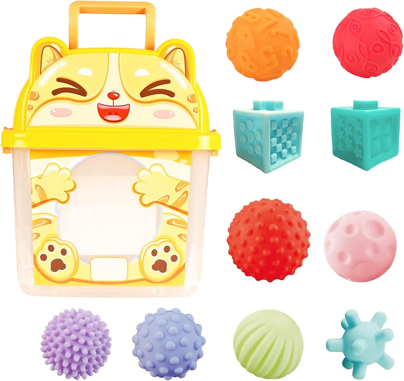 Early Learning Multi Ball Set Sensory Balls for Exploration - Learning - Sensing - Massage - Stimulation and Engagement