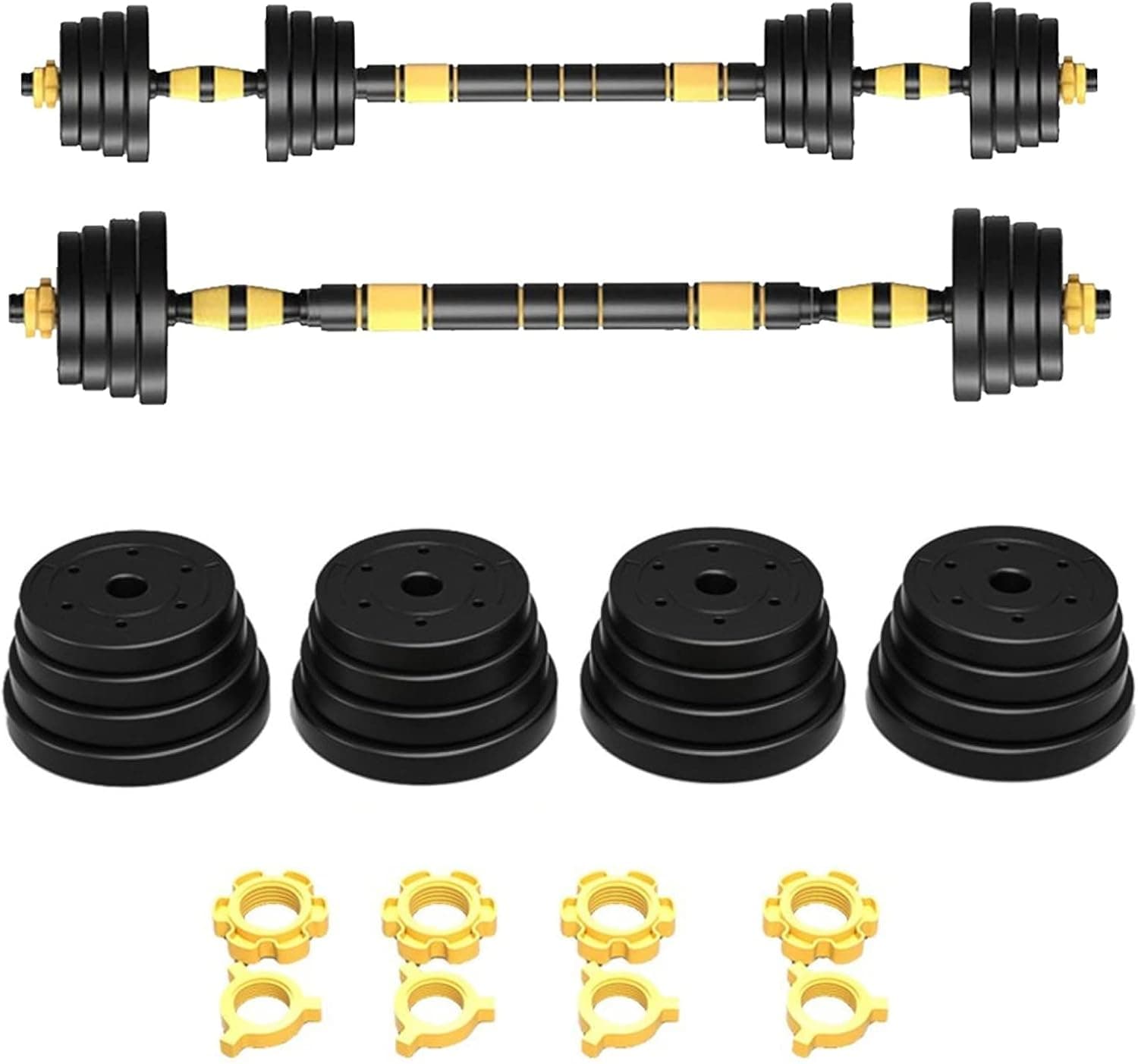 GY613 Adjustable Dumbbell Set, Gym Workout Exercise Training, 22LB, 44LB, 66LB 110LB Weights Dumbbells Home Fitness Equipment for Men and Women Home Fitness Weight Set (66)