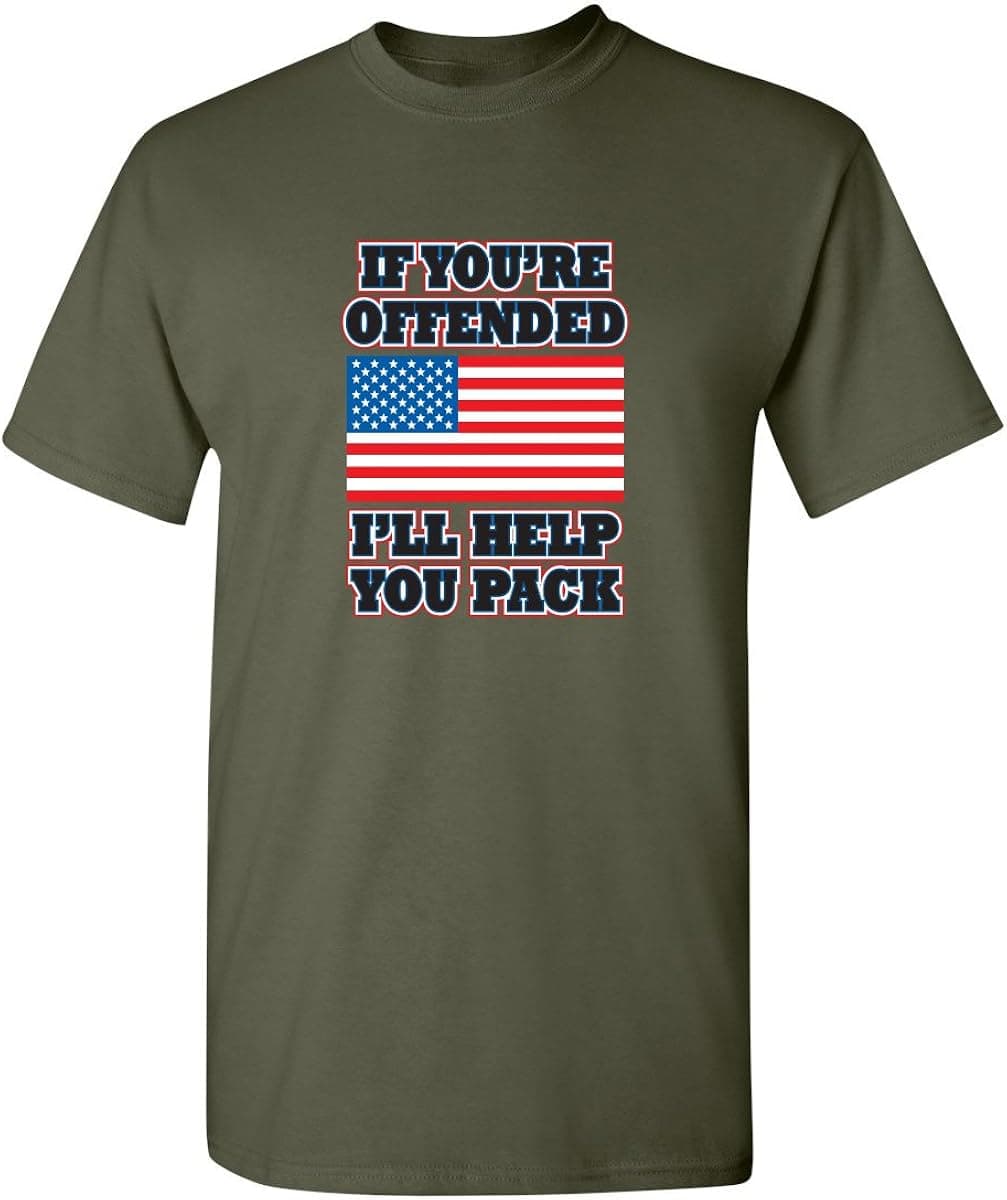 Feelin Good Tees If You're Offended Flag Political Patriotic America T-Shirt