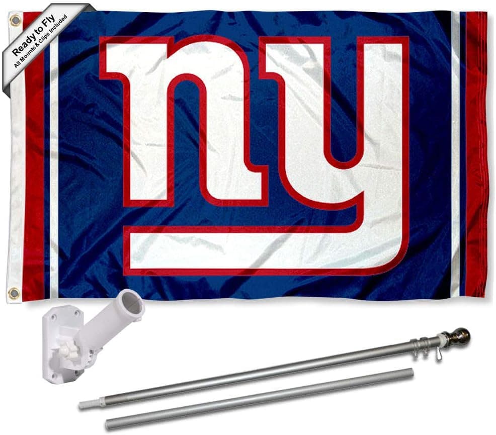 New York Giants Flag Pole and Bracket Kit