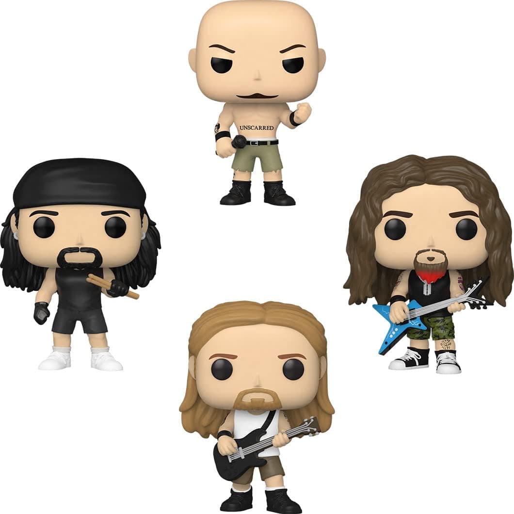 Funko Pop! Rocks: Pantera 4 Pack, Philip Anselmo, Vinnie Paul, Dimebag Darrell, Rex Brown