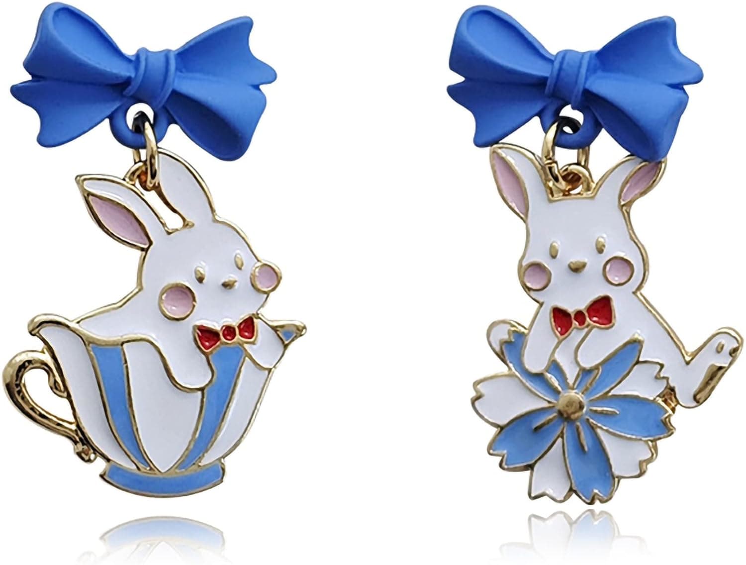 Edil Fantas Rabbit Earrings for Women S925 Silver Stud Earrings for Women Birthday Valentine's Day Mothers Day Christmas Gift