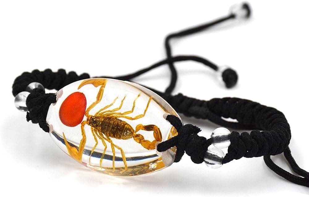 FOTTCZ Real Scorpion Necklace, Real Scorpion Pendant Necklace
