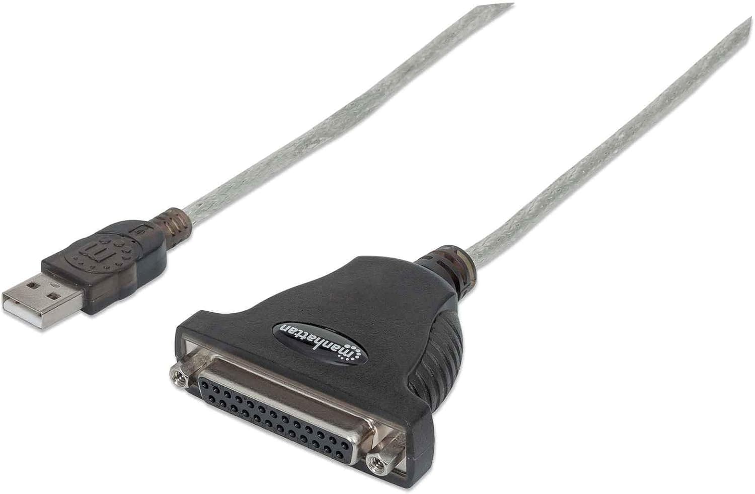 Manhattan 336581 A Male to DB25 Female Full Speed USB to Parallel Printer Converter