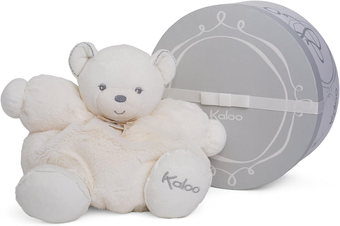 Kaloo Perle Plush Toys, Cream Chubby Bear, Large, one Color (K962144)