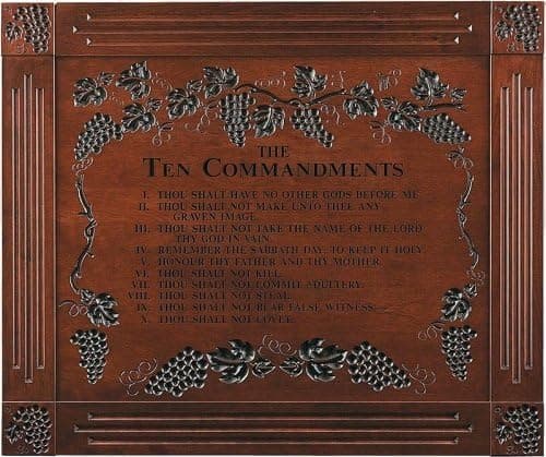 P. Graham Dunn VBM07D Ten Command-Carveframed