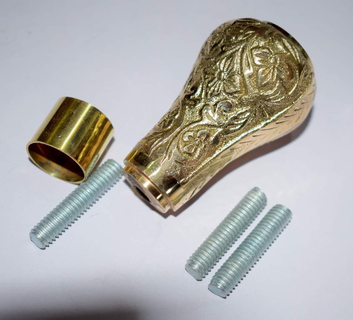 india.nautical.store Vintage Brass knob Designer Head Handle Antique Victorian Cane Wooden Walking Stick