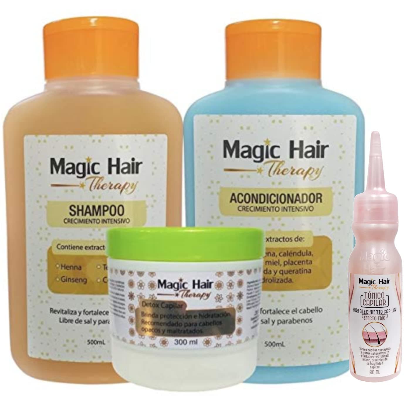 Magic Hair Therapy Detox Capilar & Shampoo y Acondicionador Crecimiento Intensivo