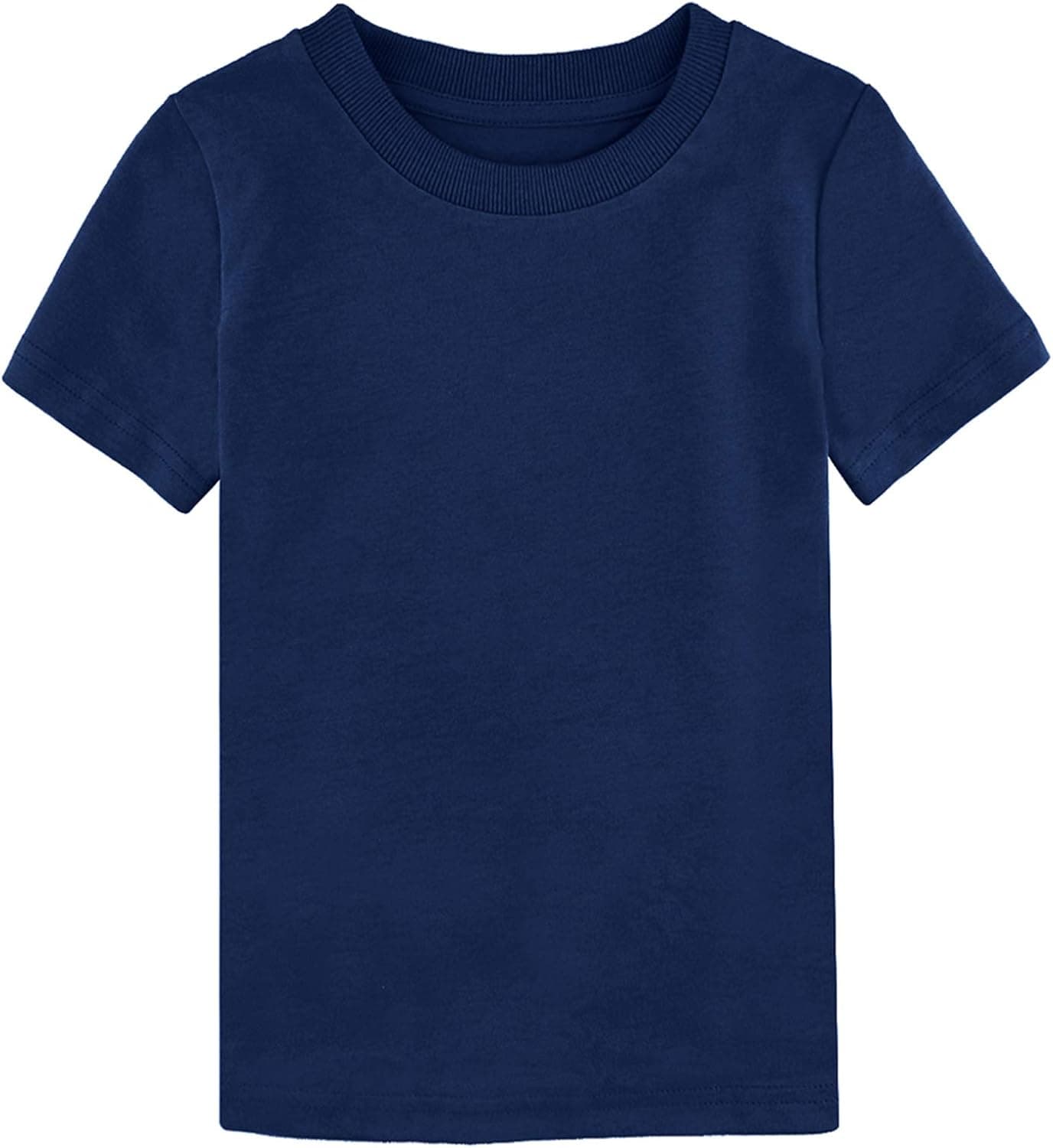 COSLAND Boys' 100% Cotton Heavyweight Short Sleeve Crewneck T Shirt