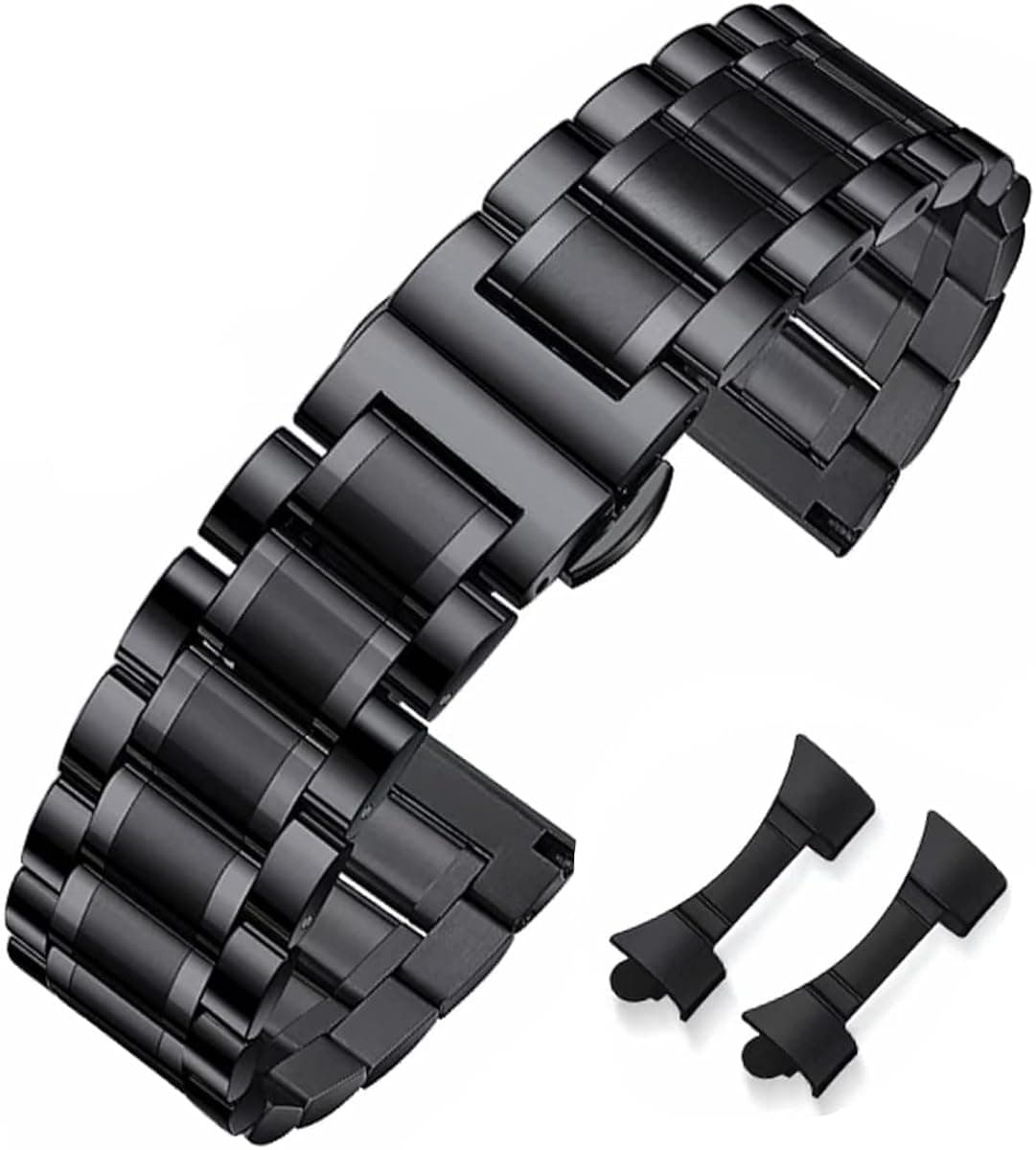 Niziruoup Stainless Steel Watch Band 16mm 18mm 19mm 20mm 22mm 24mm Universal Metal Watch Strap Smartwatch Replacement Band Men Women fit Most Traditional Watches