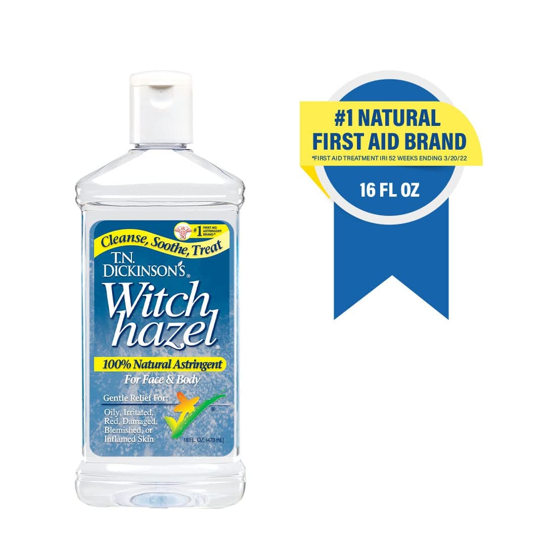 Dickinson's T.N. Astringent, 100% Natural, Witch Hazel & Aloe, 16 Fl Oz (Pack of 3)