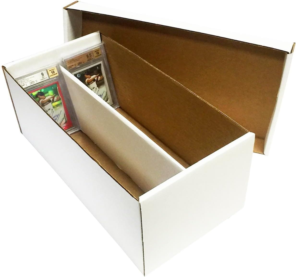 (1) Graded Shoe 2-Row Cardboard Storage Box - Baseball, Football, Basketball, Hockey, Nascar, Sportscards, Gaming & Trading Cards Collecting Supplies by MAX PRO - GSB