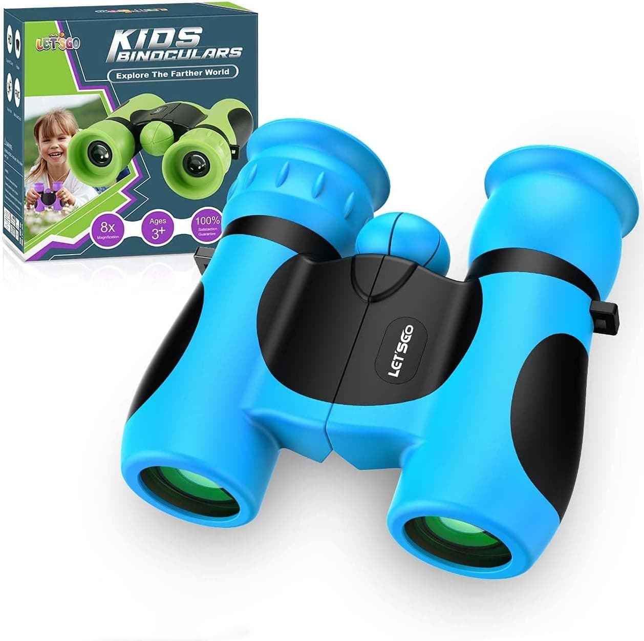 Cool Toys for Girls Boys Kids Age 3-12: Shockproof Binoculars for Kids Compact 8x21 High Resolution Fun Toys for Kids Age 5-12,Ideal Kids Binocualrs Birthday Gift for 5-12 Year Old Kids Girls and Boys