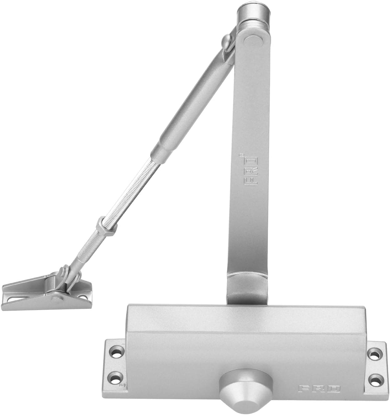 Door Closer, AGPtEK Adjustable Aluminum Door Closer with Automatic Closing & Latching, Fits Most Doors and Door Frames for Home, Light Office Use, Home Office, Sheds & More, Silver Aluminium