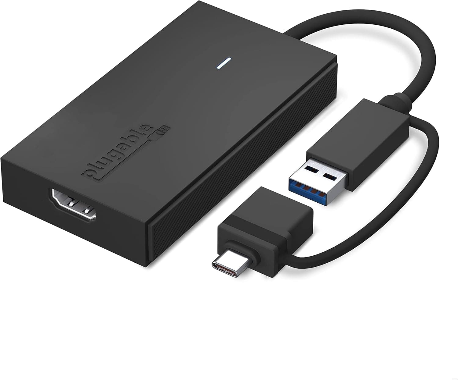 Plugable USB C to HDMI Adapter, Universal Video Graphics Adapter for USB 3.0 and USB-C Macs and Windows, Extend an HDMI Monitor up to 1080p@60Hz