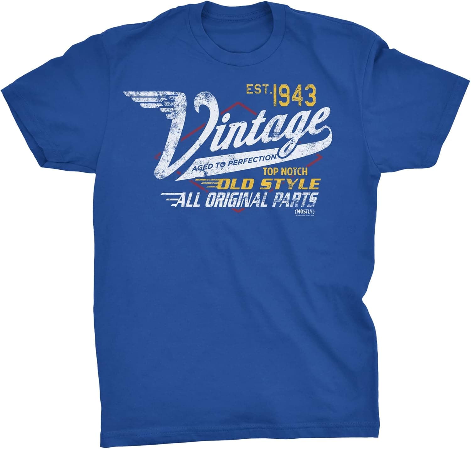 80th Birthday Gift Shirt for Men - Vintage 1943 Aged to Perfection - Racing-80th Birthday Gift