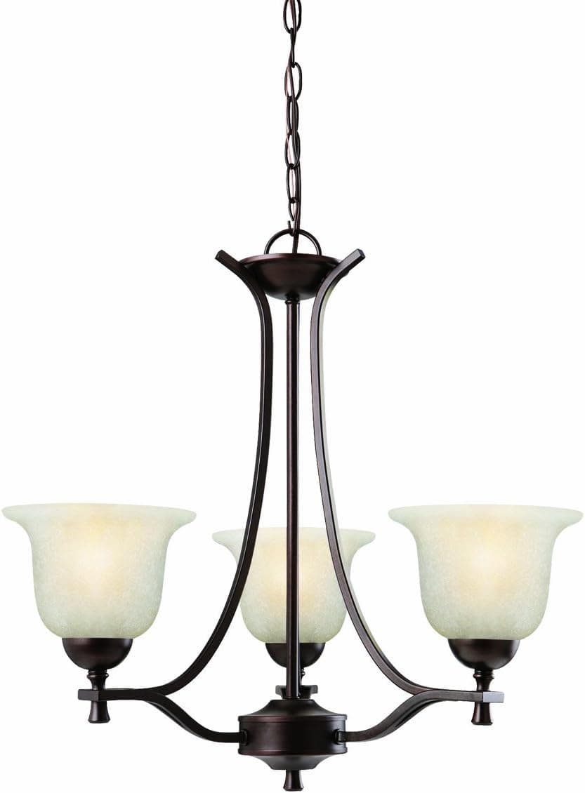 Design House 517557 Ironwood 3 Light Chandelier, Brushed Bronze