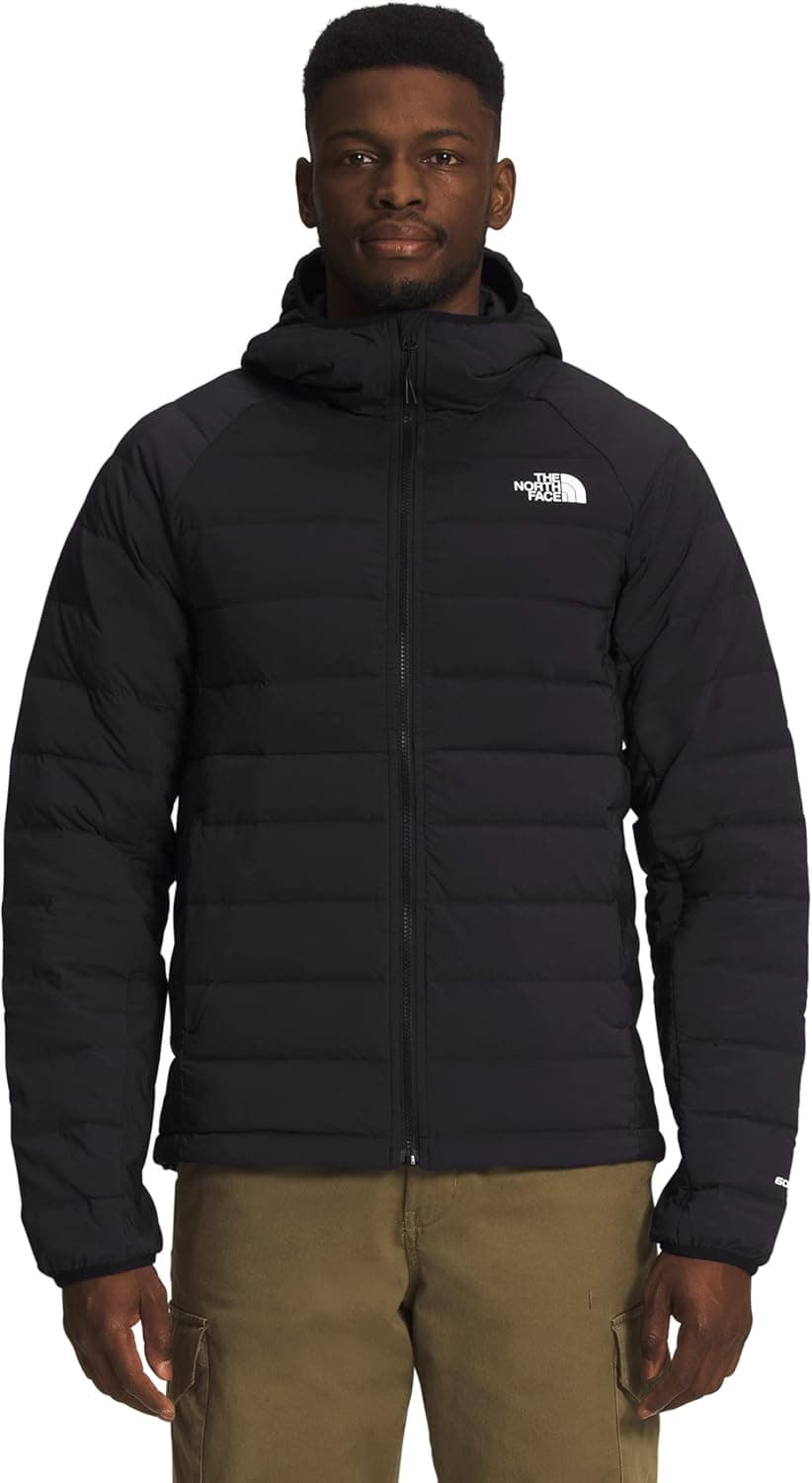 THE NORTH FACE Men's Belleview Stretch Down Hoodie, TNF Black, Medium