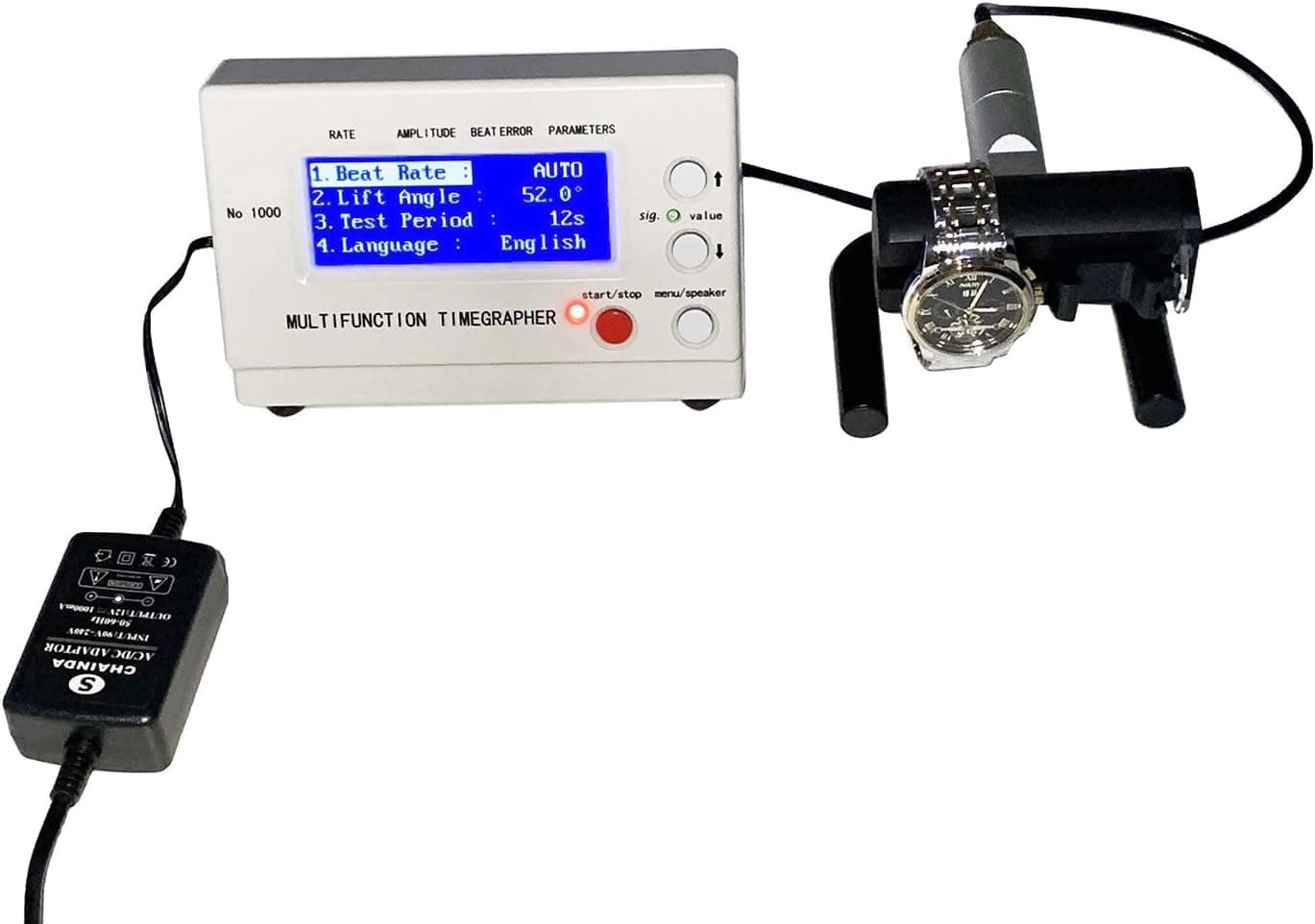 Tanglou Wrist Watch Tester Timing Multifunction Timegrapher NO.1000 Watch Testing Calibration Tool Calibrator Machine