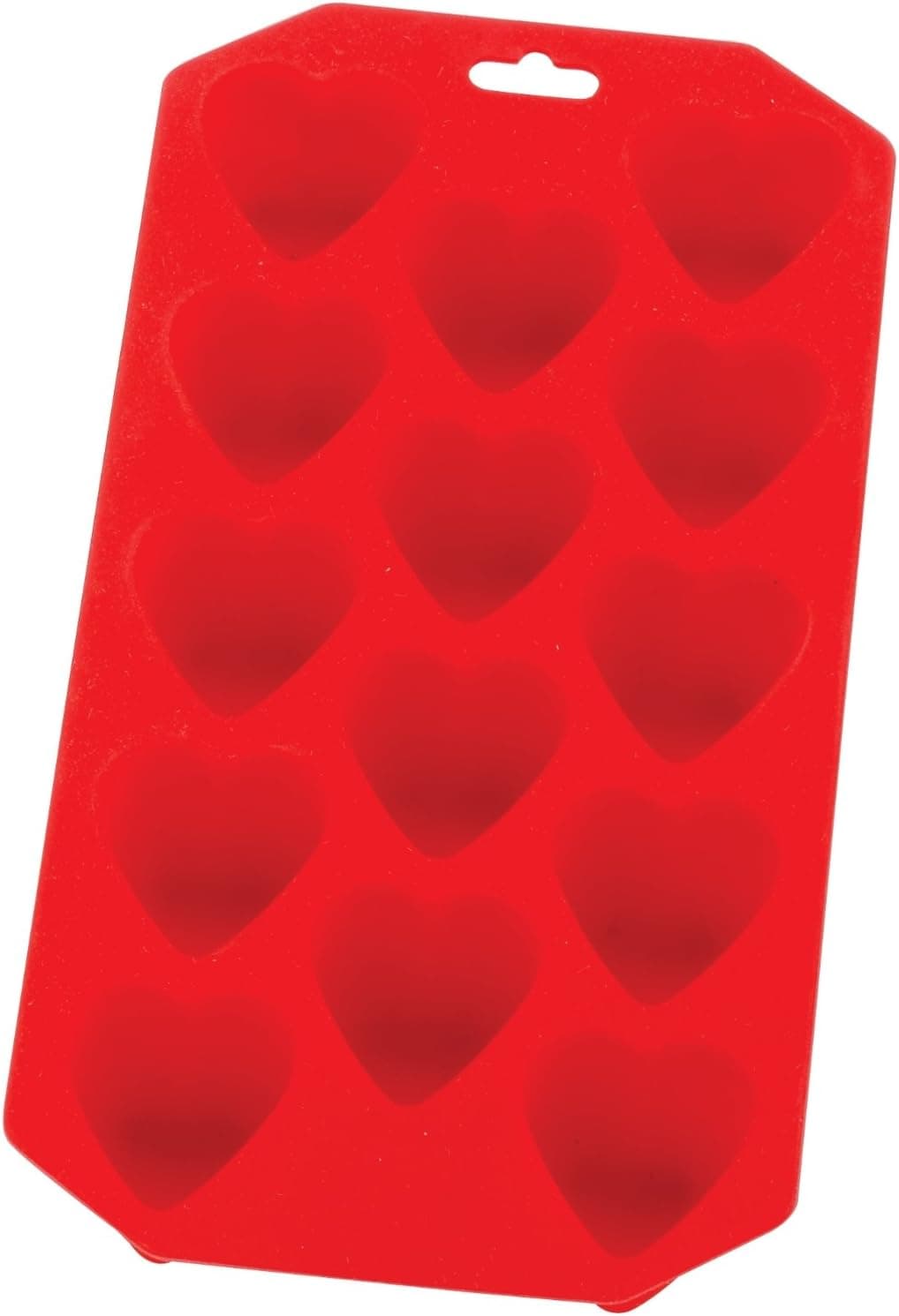 CentralChef Red Silicone Hearts Ice Tray