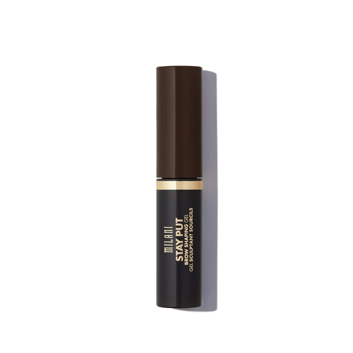 Milani Stay Put Brow Shaping Gel - Dark Brown (0.24 Fl. Oz.) Cruelty-Free Long-Lasting Eyebrow Gel that Fills and Shapes Brows