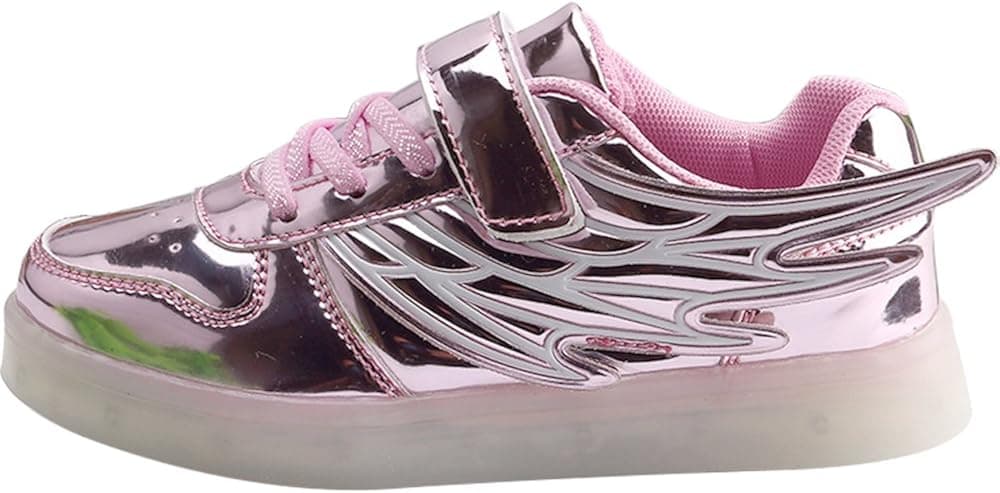 ah1k23 Toddler Little/Big Kid Boy Girl USB Flashing LED Light Shoes Sneaker