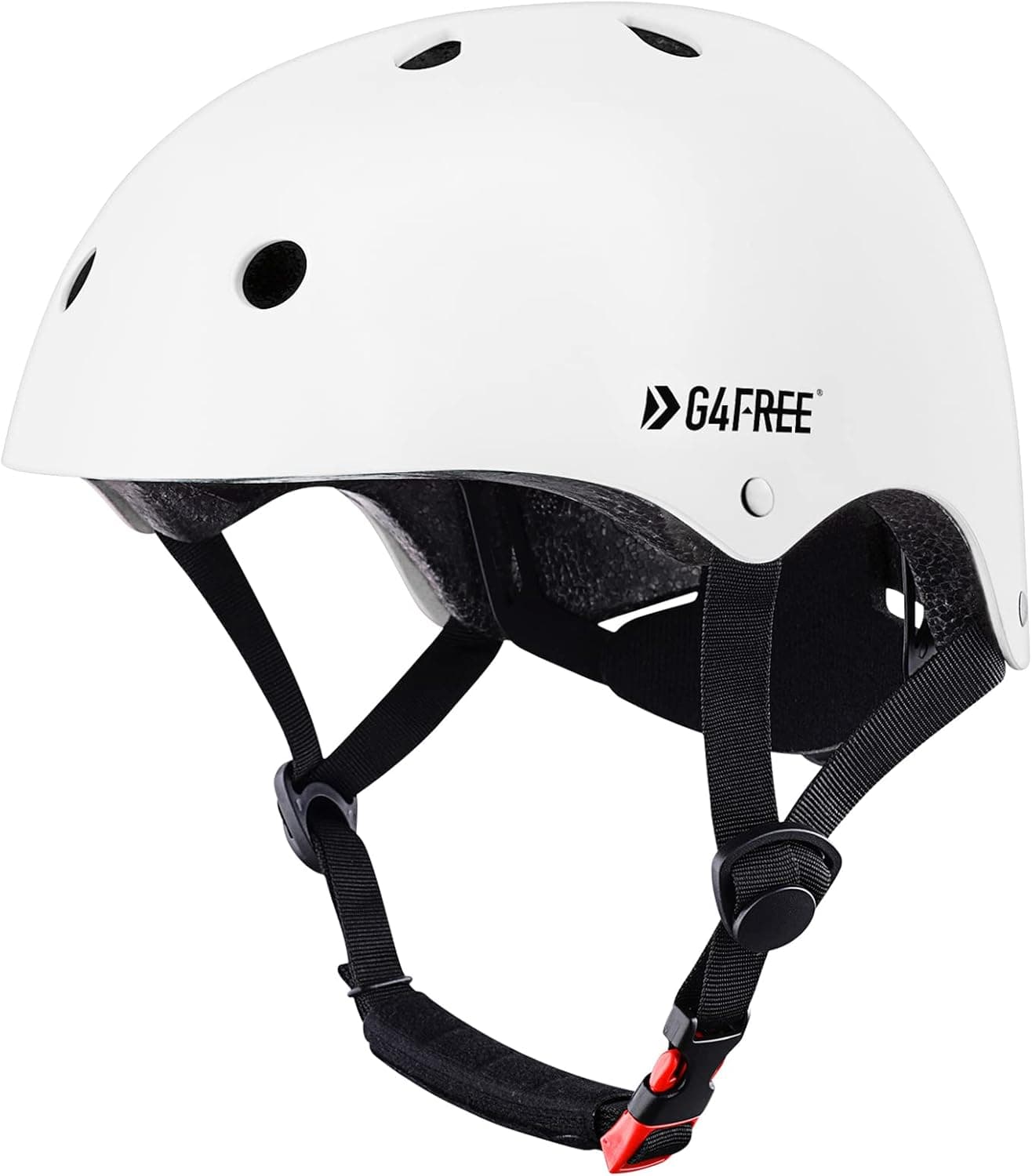 G4Free Skateboard Bike Helmet, Durable Impact Resistance CPSC Helmet for Youth Adults Multi Sports Skate Cycling Scooters BMX Adjustable Helmets