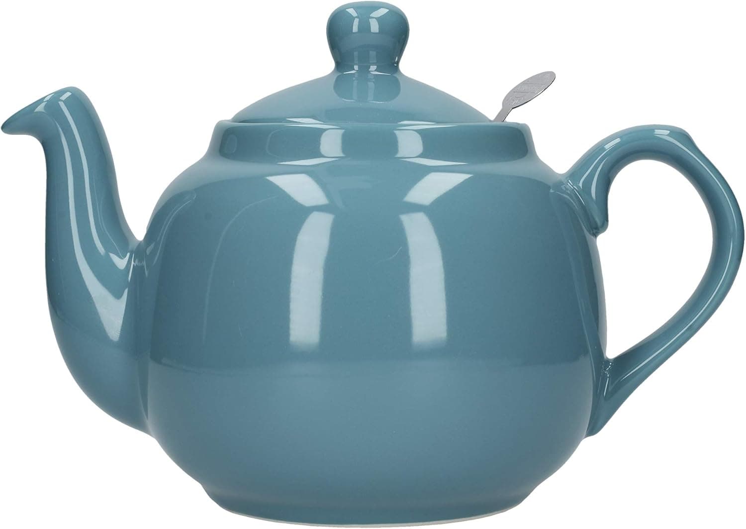 London Pottery Farmhouse Loose Leaf Teapot with Infuser, Ceramic, Aqua, 4 Cup (1.2 Litre)