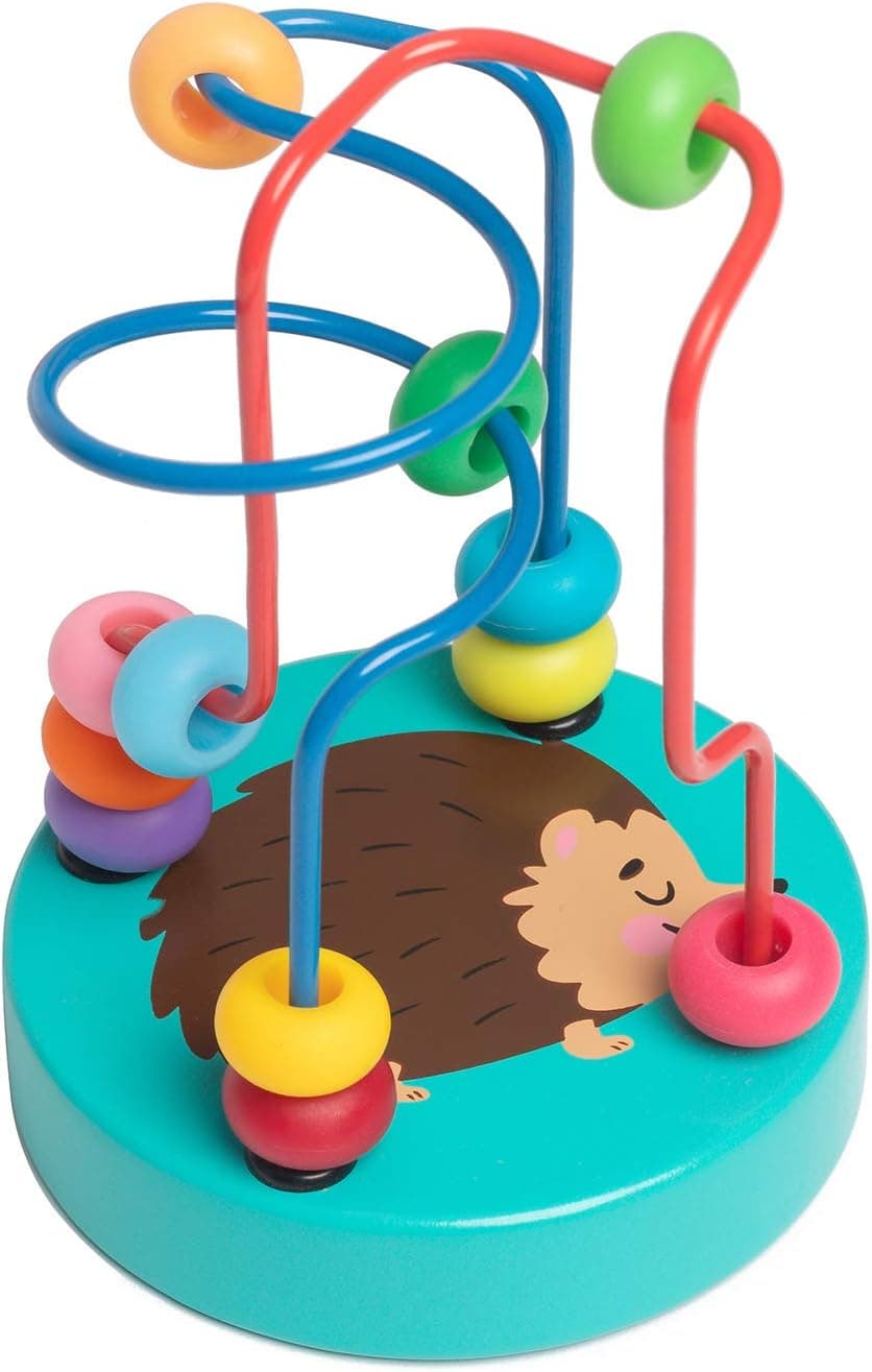 umu Bead Maze Toy for Toddlers Wooden Colorful Roller Coaster Game - Educational Toy Abacus for Kids Math, Best Gift for 3, 4 and 5 Year Old Boys and Girls