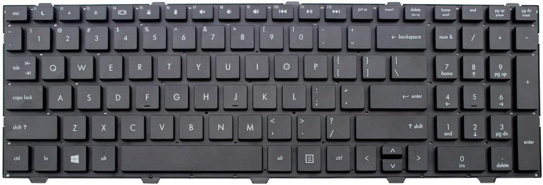 HIGHFINE Laptop replacement keyboard (without frame) compatible with HP ProBook 4540s 4545s 702237-001 683491-001, US layout Black color