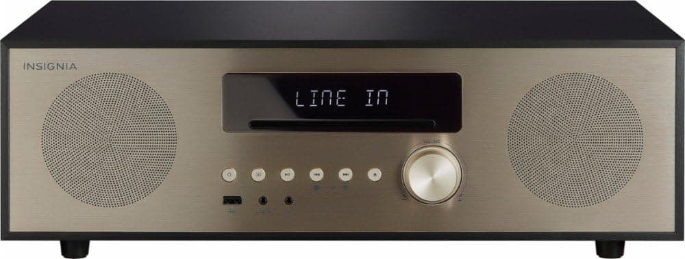 Insignia NS-HAIOR18 All-In-One Stereo Shelf Audio System - Gold