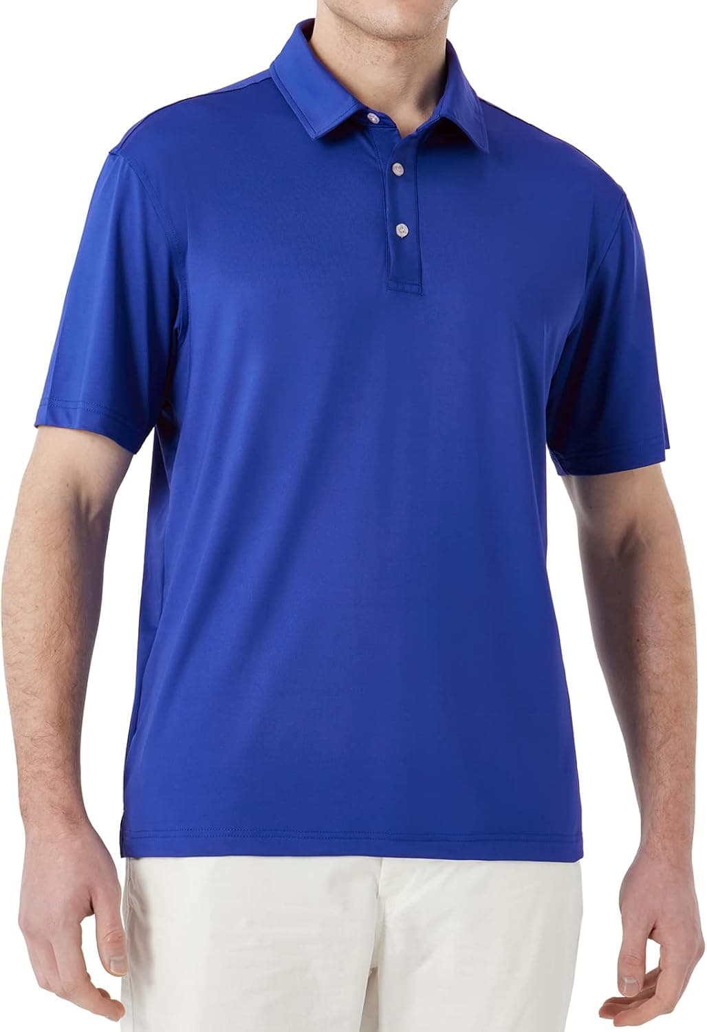 NAVISKIN Men's Polo Shirts Quick Dry Golf Shirts UPF 50 Long and Short Sleeve Moisture Wicking Polo Shirts