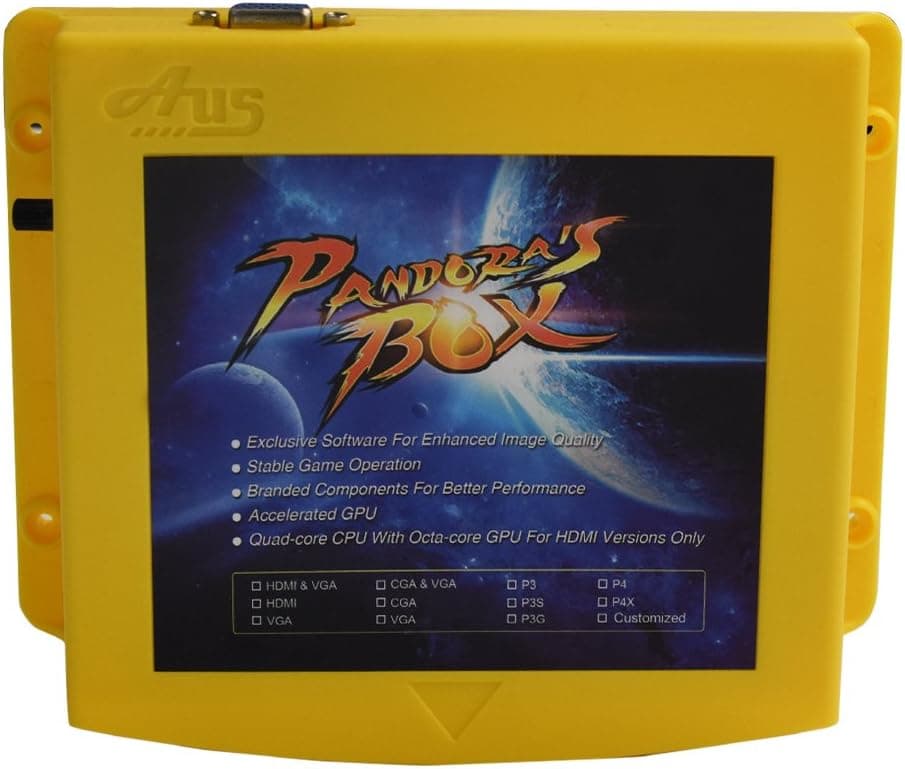 Pandora's Box 5S 999 in 1 Multi Games Jamma Board VGA Output - Arcade Machine Jamma Accessories DIY Kit, Support LCD and CRT