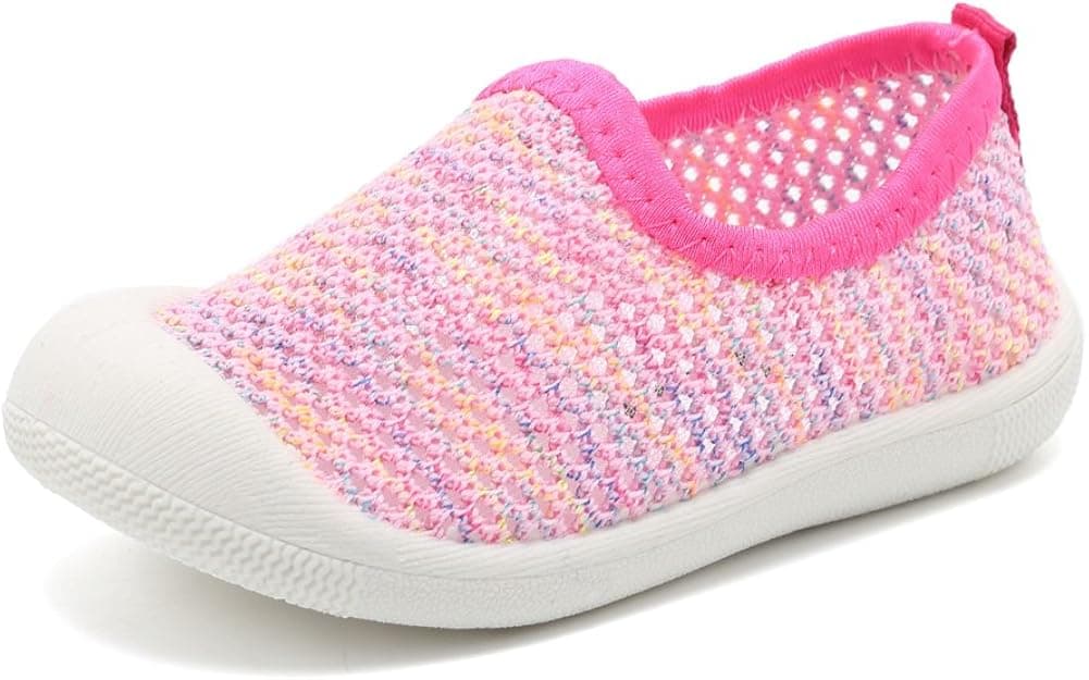 CIOR Kids Shoes Slip-on Breathable Mesh Sneakers Water Shoes for Running Pool Beach (Toddler/Little Kid)