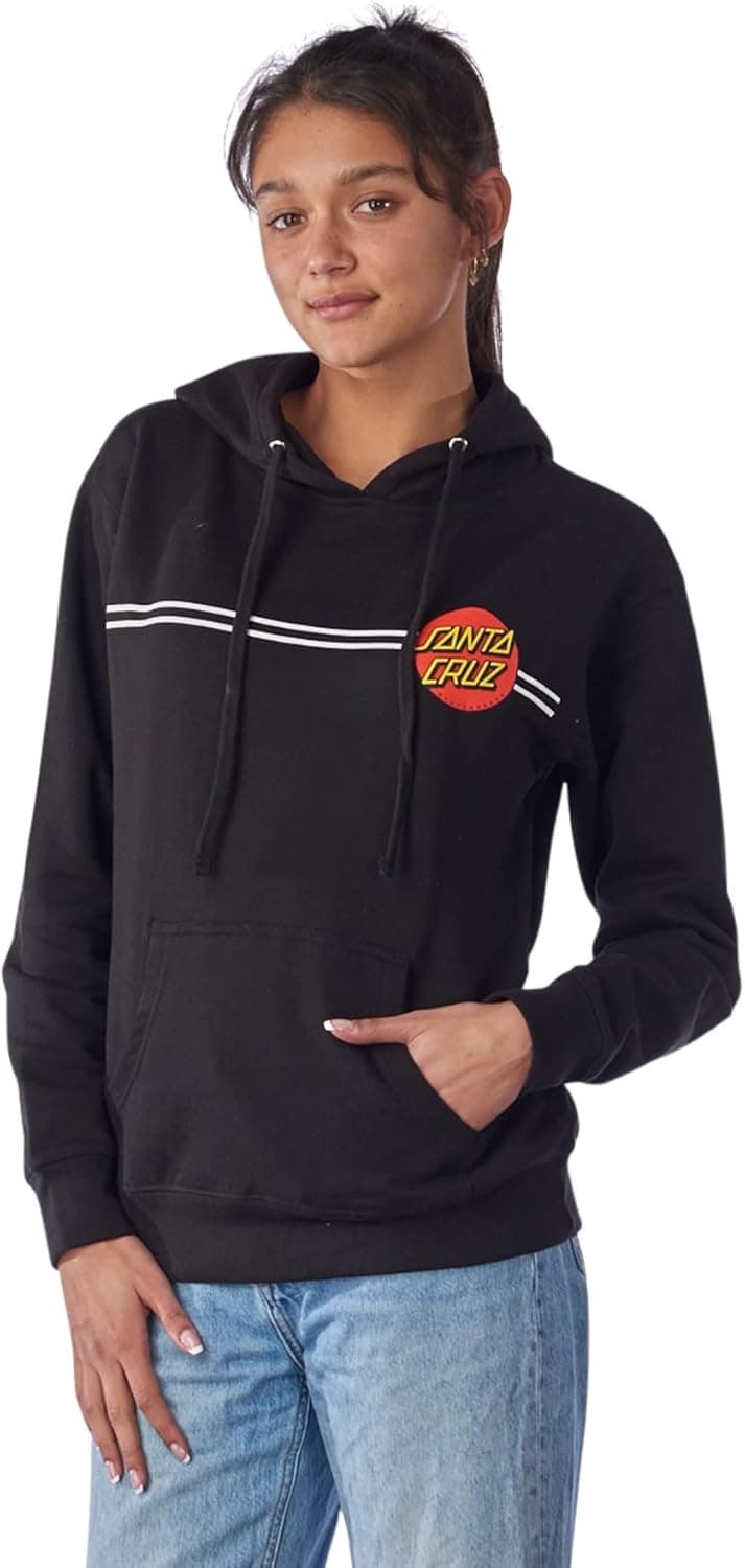 SANTA CRUZ Women's Pullover Hooded Sweatshirt Classic Dot Skate Sweatshirt