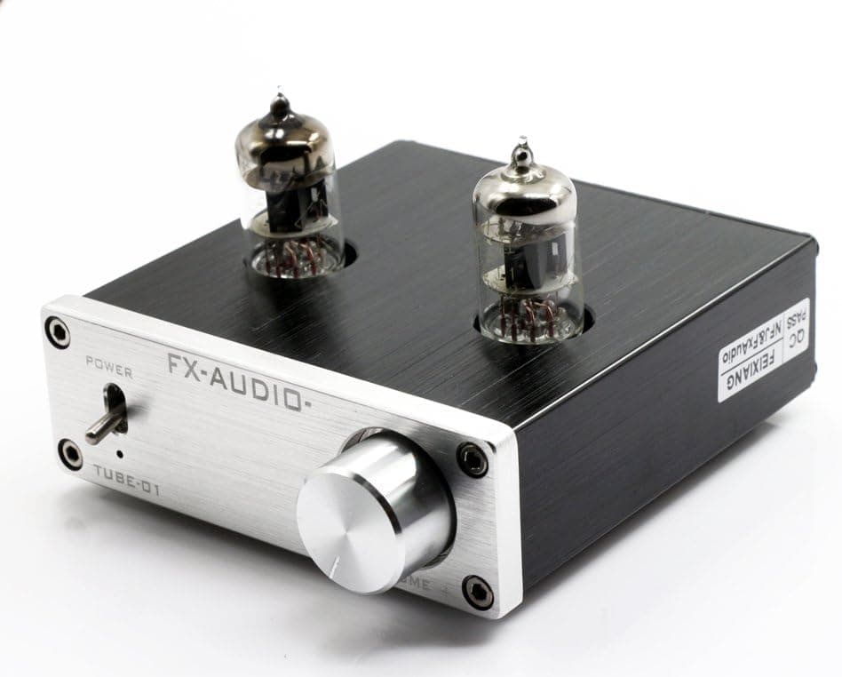 FX Audio TUBE-01 6J1 Tube Buffer HiFi Preamplifier (Silver)