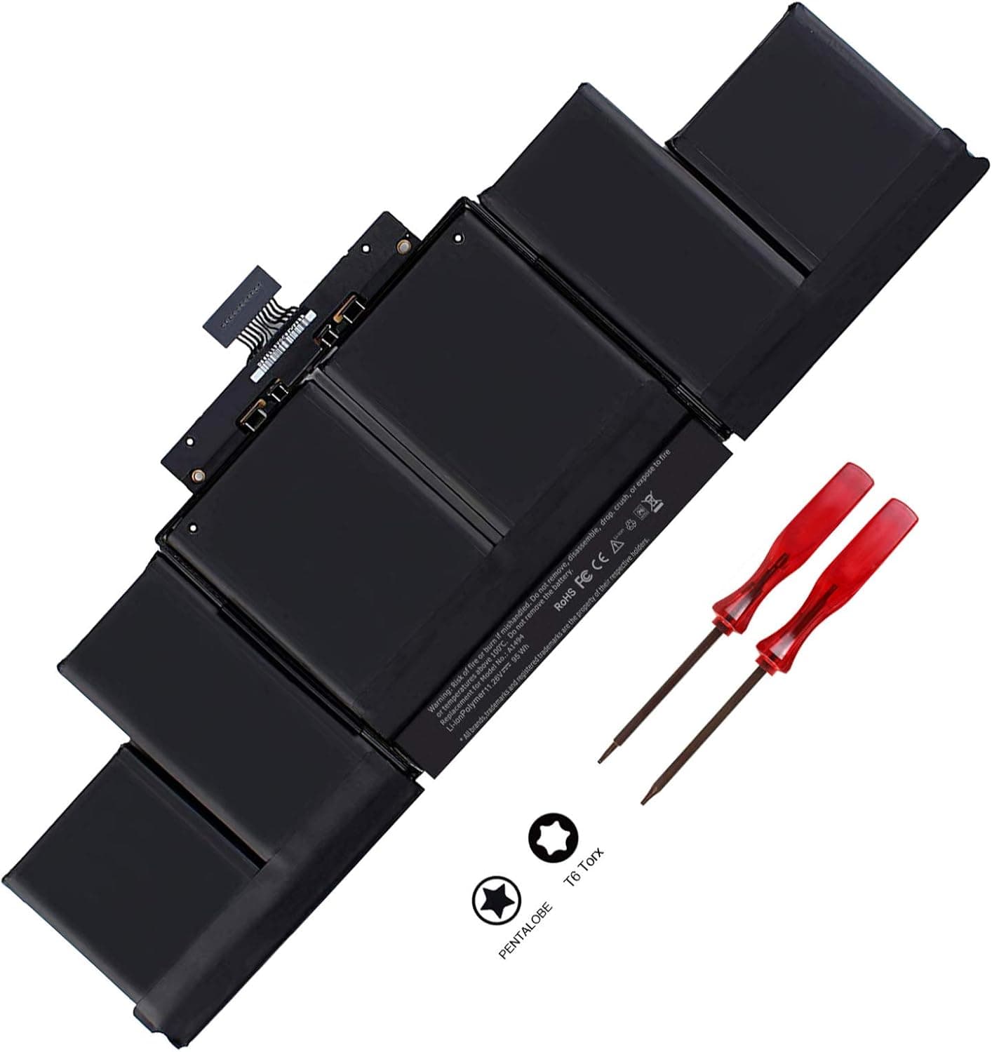 A1618 A1494 A1398 Battery for MacBook Pro Battery 15 inch Retina Mid 2015 Mid 2014 Late 2013, Fit for MacBookPro 11,2 11,3 11,4 11,5 2013 2014 2015 MacBook pro 11.26V/95Wh