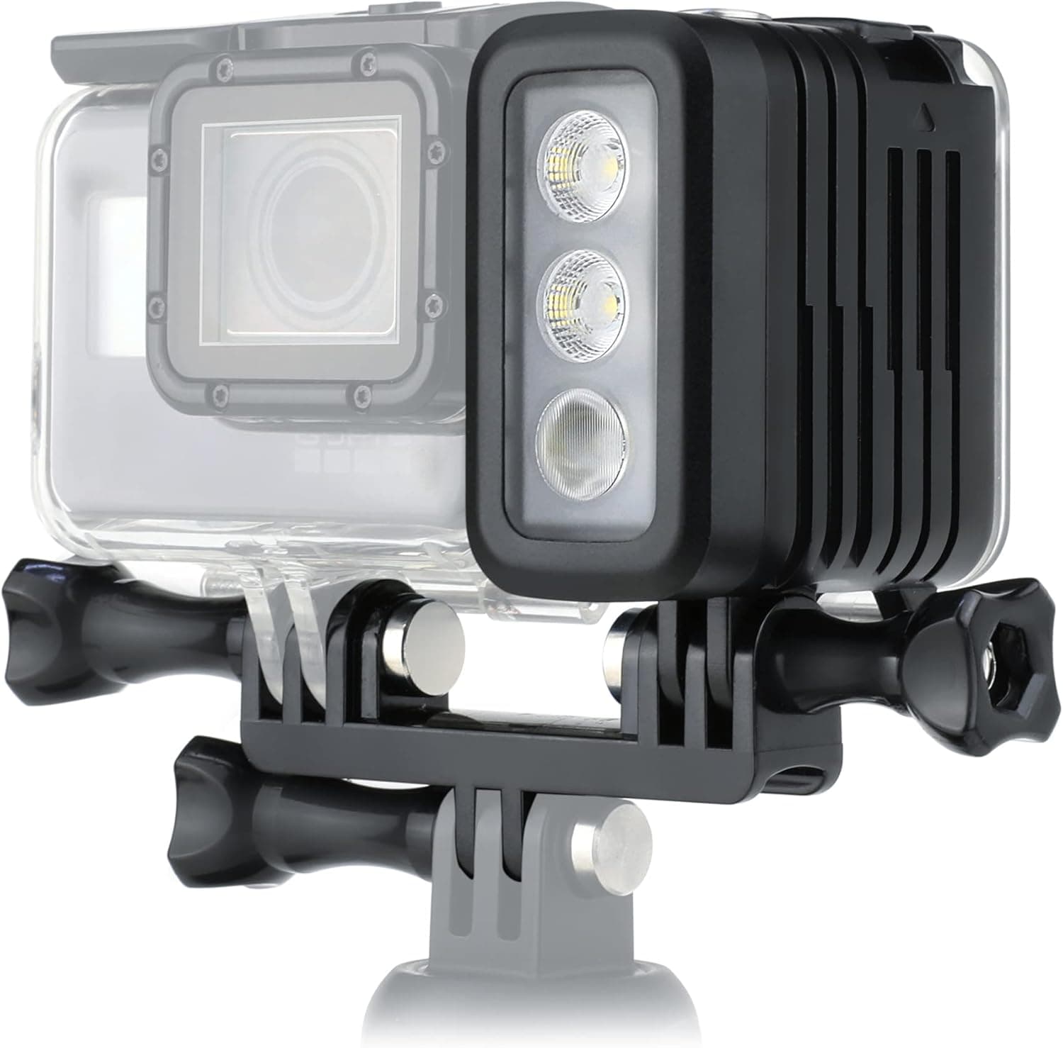 SOONSUN Diving Light High Power Rechargeable Dimmable Waterproof LED Video Light Fill Night Light for GoPro Max Hero 11/10/9/8/7/5/6/5/4/3+/3/2 Fusion Session SJCAM AKASO Yi DJI OSMO Action Camera